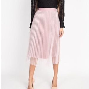 Pleated Midi Skirt